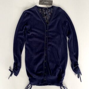 MonnaLisa Jakioo Cardigan Sweater Top Navy Blue